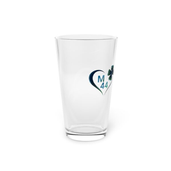 Pint Glass with M44 Logo, 16oz